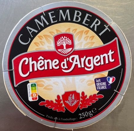 Camembert 250g Chêne d'Argent : photo du produit rappelé le 09/08/2025