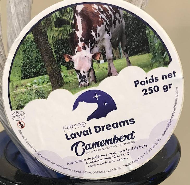 Camembert au lait cru Gaec Laval Dreams : photo du produit rappelé le 24/03/2026