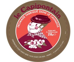 Camembert au lait microfiltré de vache 210 g Le Capipontain : photo du produit rappelé le 30/08/2023