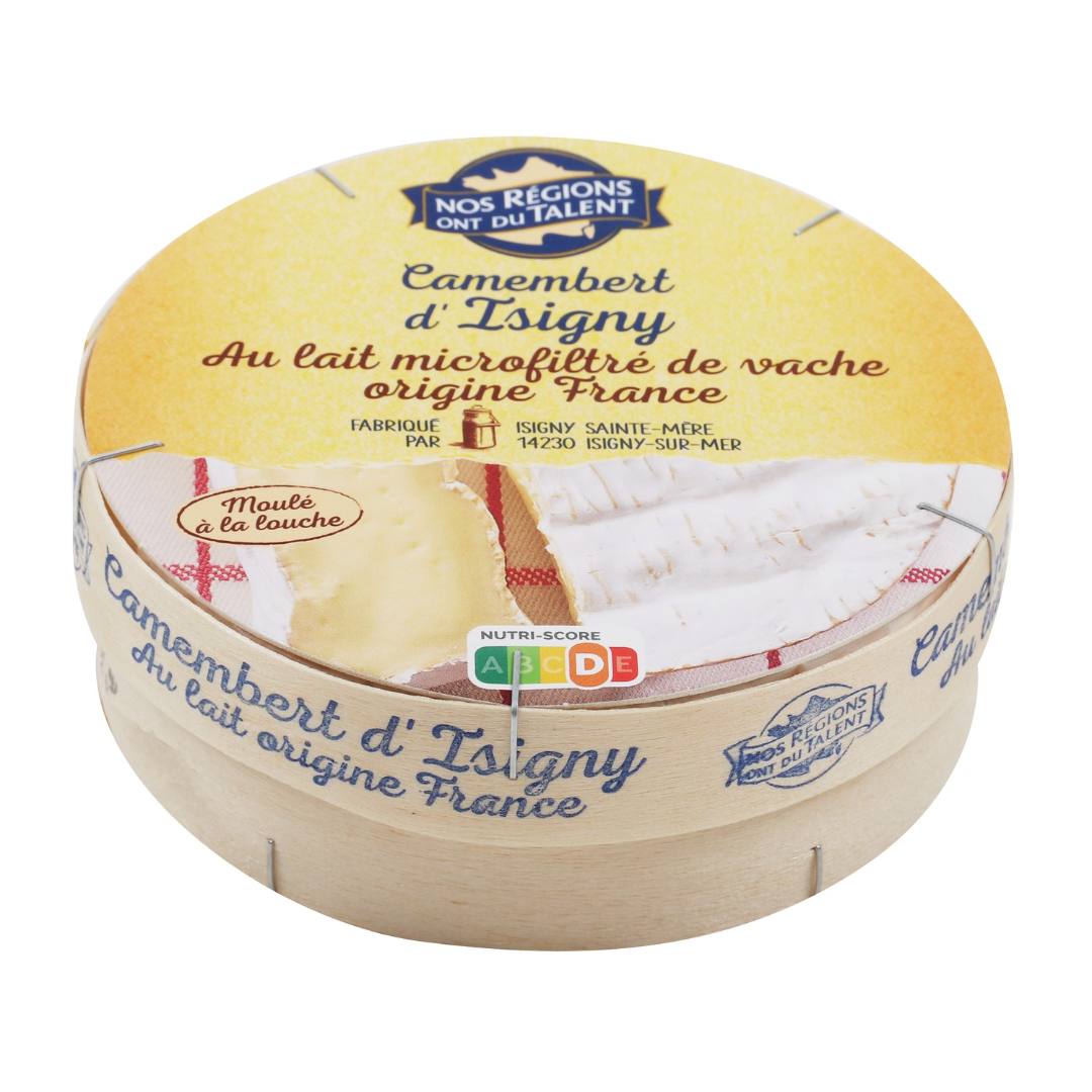 Camembert d’isigny au lait microfiltre de vache Nos Regions Ont du Talent : photo du produit rappelé le 29/08/2023