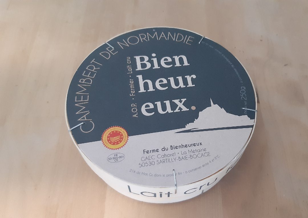 Camembert de Normandie AOP bienheureux : photo du produit rappelé le 01/04/2026