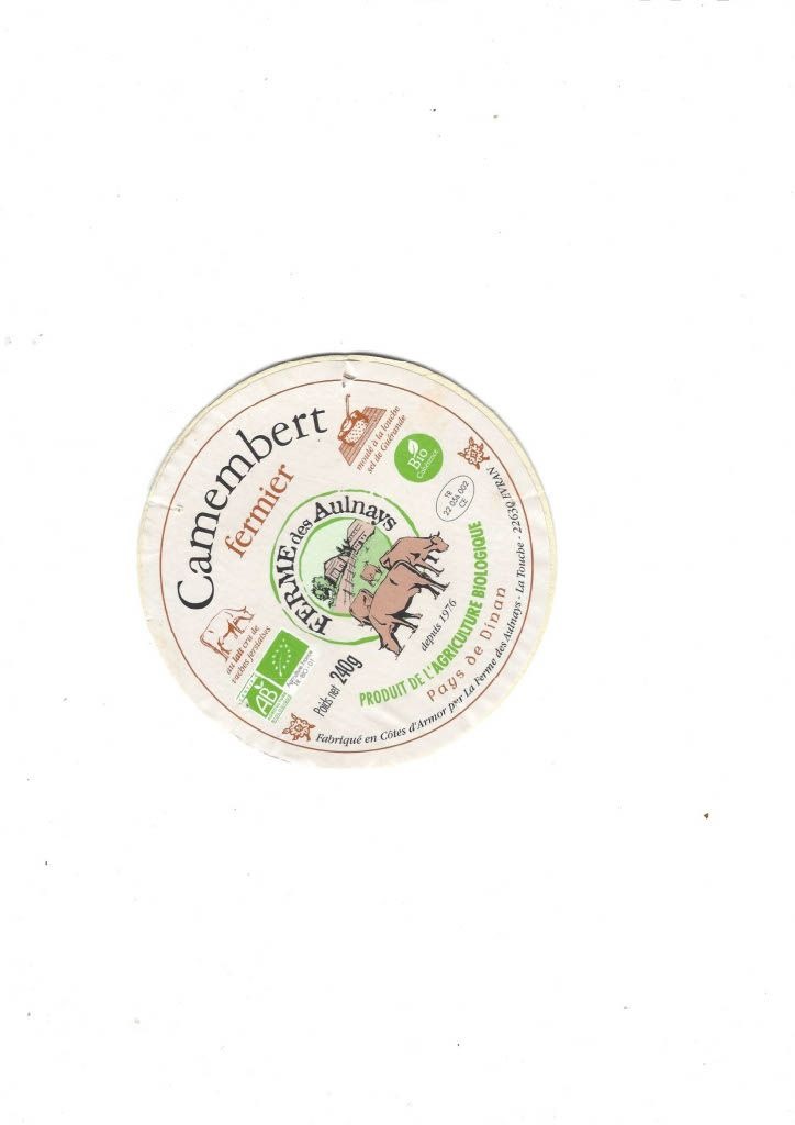 Camembert fermier Ferme des Aulnays : photo du produit rappelé le 21/11/2024