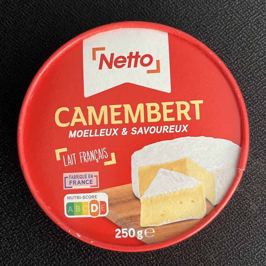 Camembert Netto : photo du produit rappelé le 12/08/2025