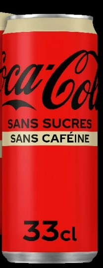 Canette boisson Coca-Cola Sans Sucres Sans Cafeine en Canette 33cl : photo du produit rappelé le 05/09/2024