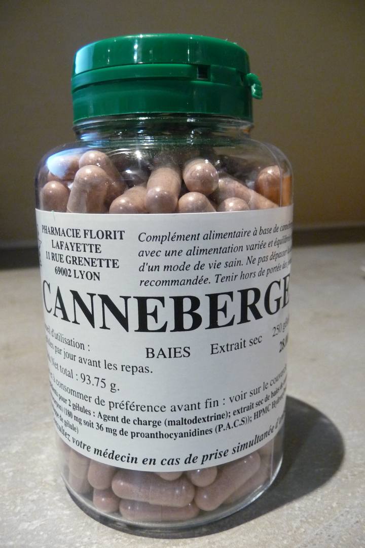 Canneberge Pharmacie Florit Lafayette : photo du produit rappelé le 23/09/2021
