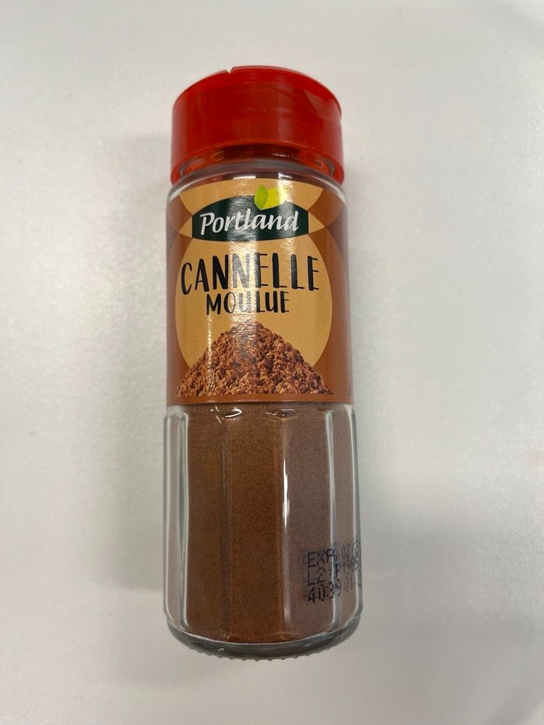 Cannelle moulue 40g Portland : photo du produit rappelé le 30/01/2026