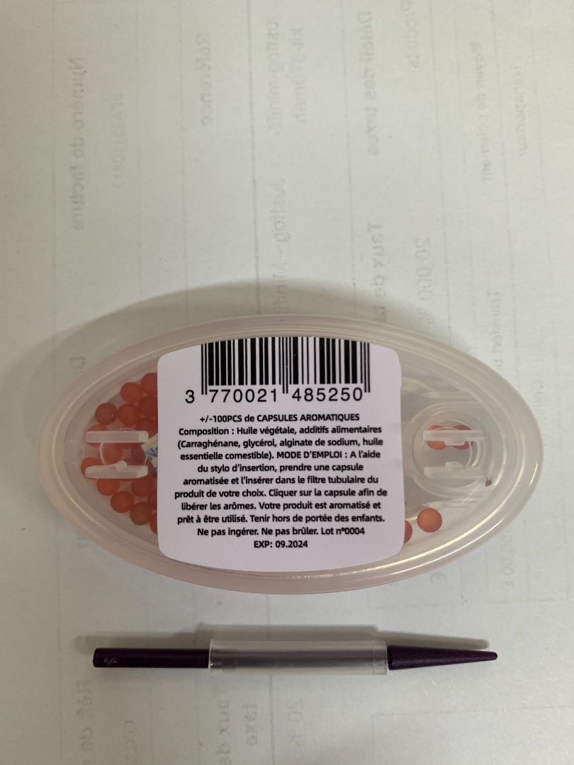 Capsules aromatiques Podiball : photo du produit rappelé le 10/07/2026