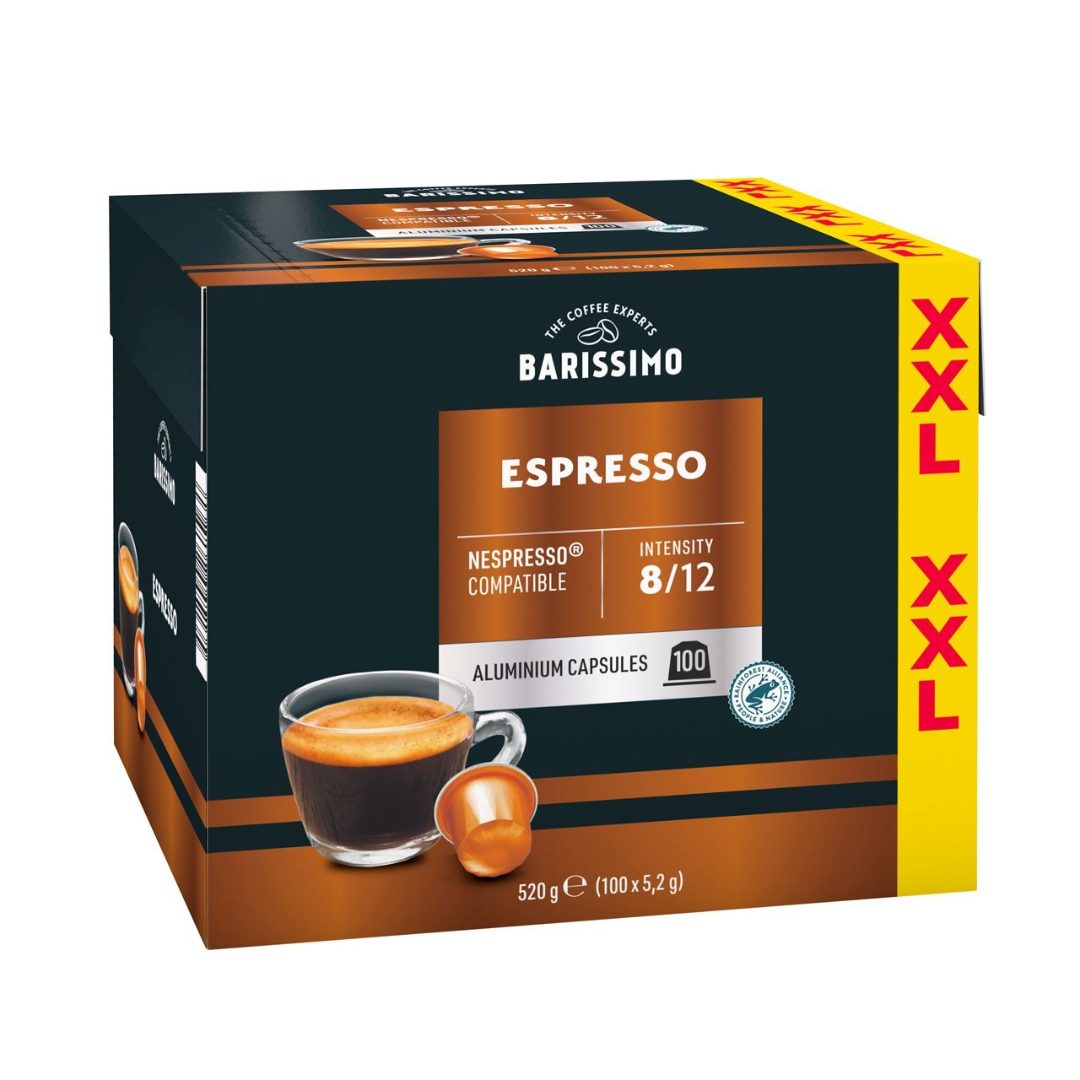 Capsules espresso x100 520g Barissimo : photo du produit rappelé le 17/07/2025