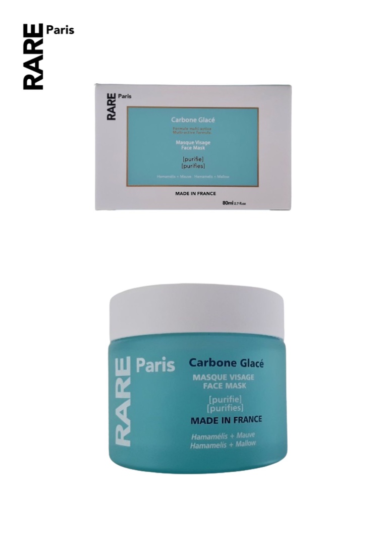 Carbone glacé masque visage / face mask Rare Paris : photo du produit rappelé le 25/07/2024