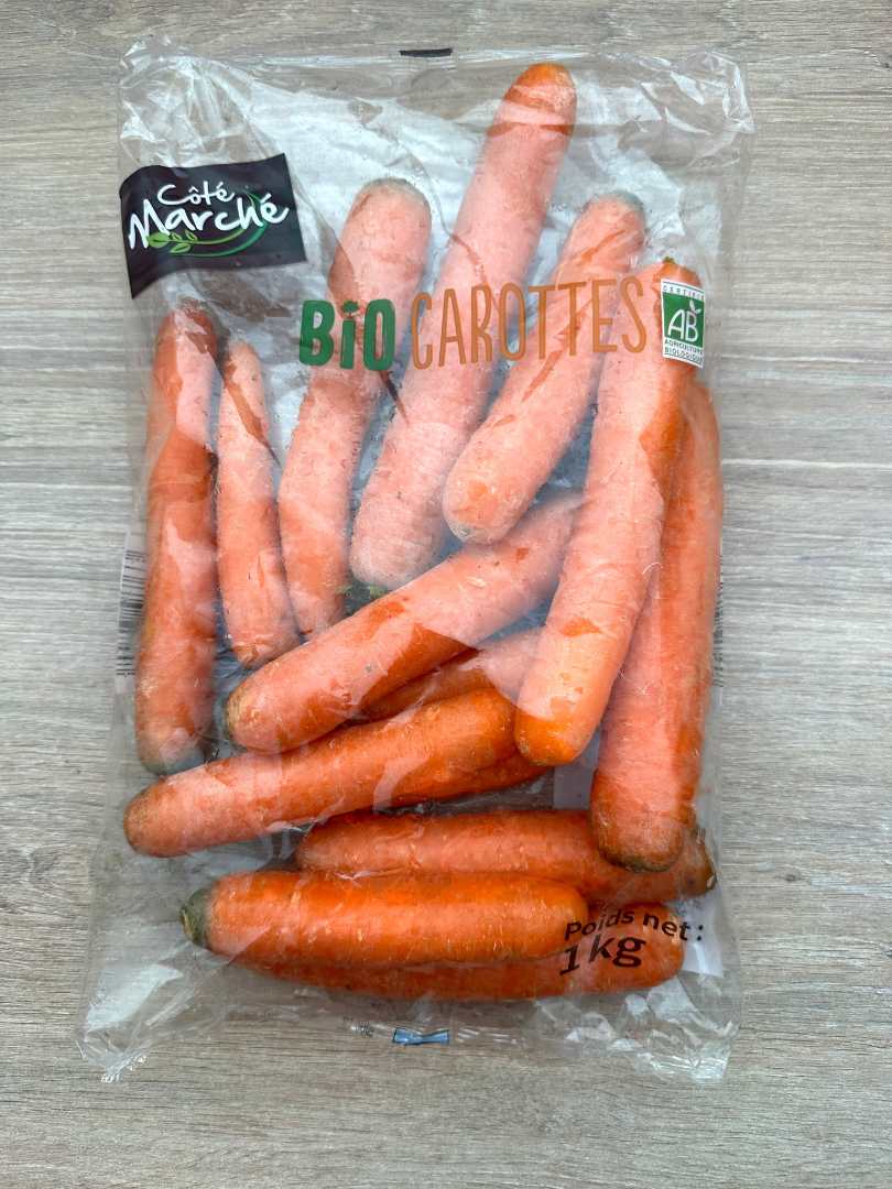 Carottes bio 1kg Côté Marché : photo du produit rappelé le 23/04/2026