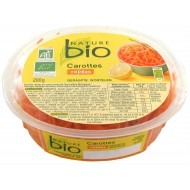 Carottes râpées en sauce issues de l'agriculture biologique, marque nature : photo du produit rappelé le 02/11/2023