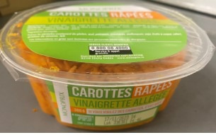 Carottes rapees Monoprix : photo du produit rappelé le 03/11/2023