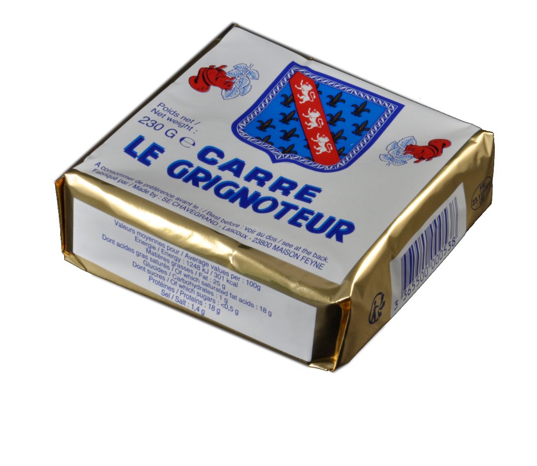 Carre 230g Le Grignoteur : photo du produit rappelé le 12/08/2025