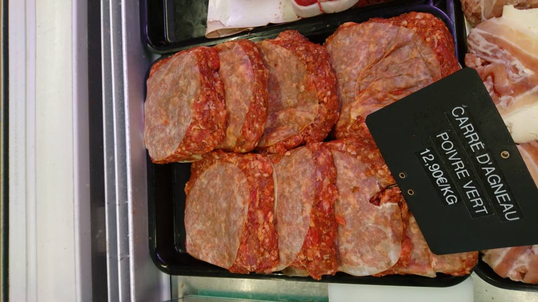 Carré d'agneau au poivre vert : photo du produit rappelé le 22/10/2021