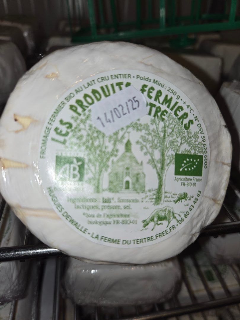 Carre du tertre , le villersois , creme Les Produits Fermier du Tertre : photo 3 sur 4 du produit rappelé le 04/02/2025