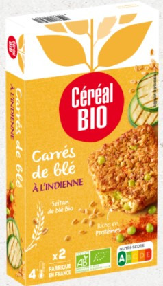 Carrés de blé à l’indienne Cereal BIO : photo du produit rappelé le 22/06/2021