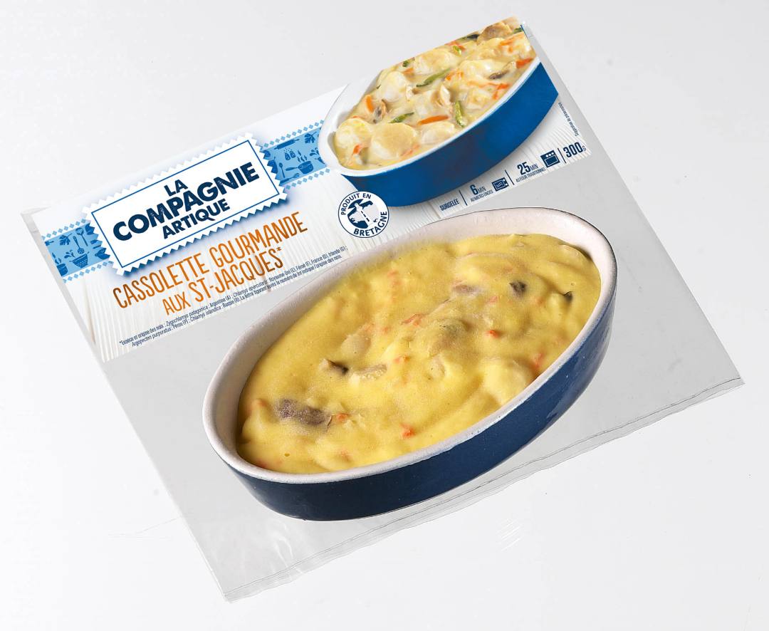 Cassolette gourmande aux saint-jacques La Compagnie Artique : photo du produit rappelé le 08/12/2021