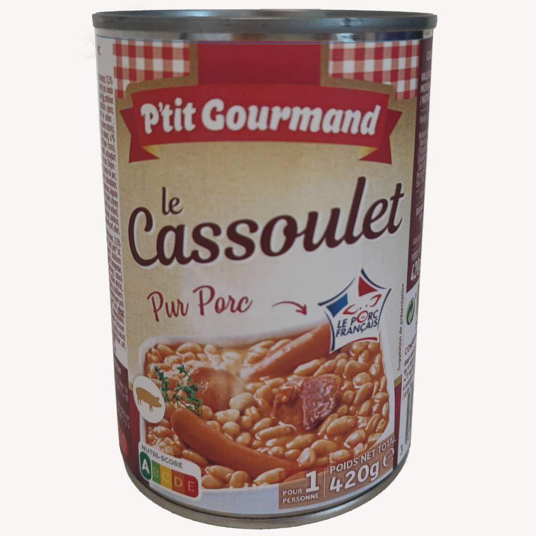 Cassoulet en conserve P'tit Gourmand : photo du produit rappelé le 28/07/2021