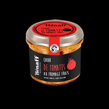Caviar de tomates au fromage frais 90g Henaff Selection : photo du produit rappelé le 24/08/2021