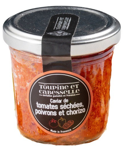 Caviar de tomates sechees, poivrons et chorizo 90g Toupine et Cabesselle : photo du produit rappelé le 24/11/2025