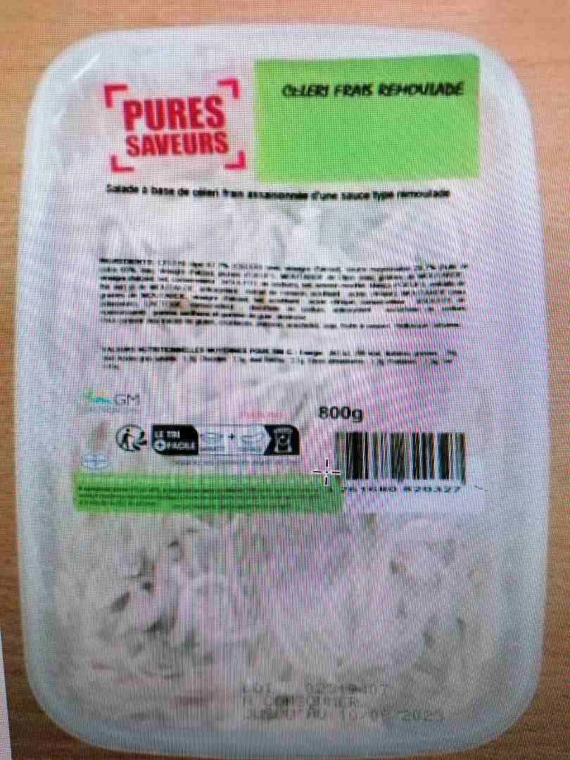 Celeri remoulade : photo du produit rappelé le 20/07/2023