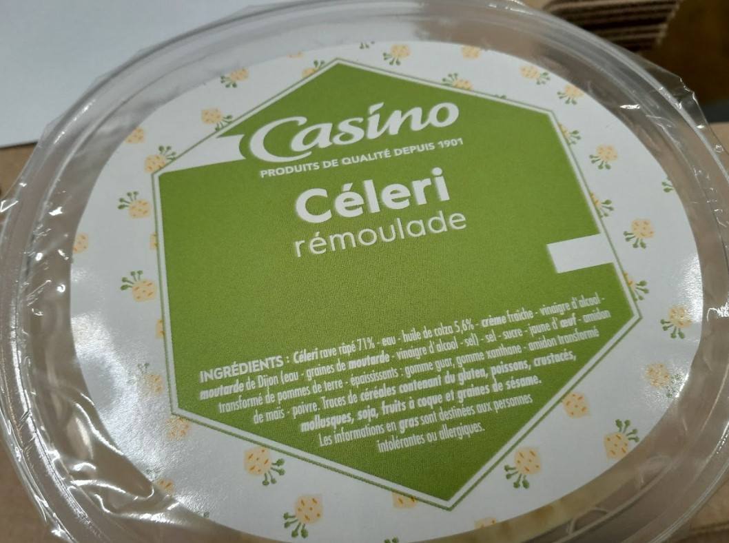Céleri rémoulade 300g Casino : photo du produit rappelé le 09/05/2025