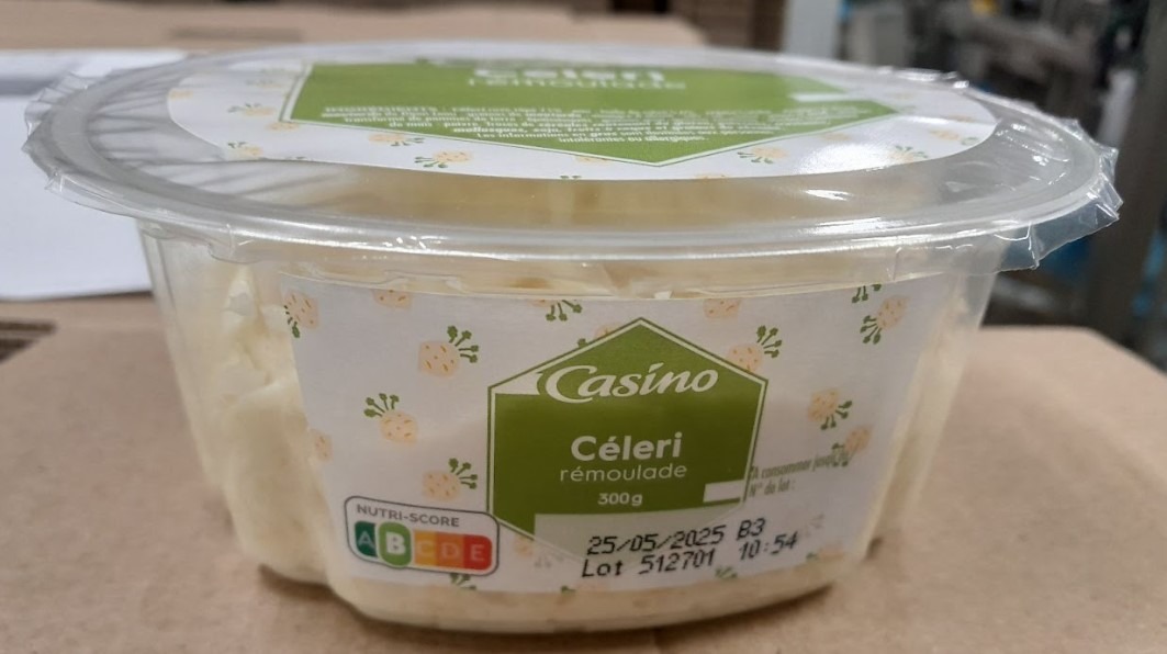 Céleri rémoulade 300g Casino : photo 2 sur 2 du produit rappelé le 09/05/2025