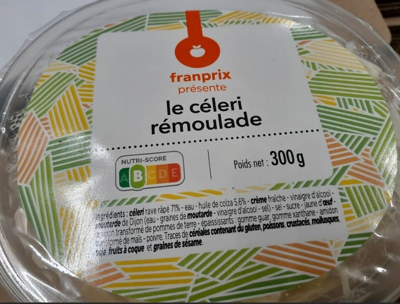 Céleri rémoulade 300g Franprix : photo du produit rappelé le 09/05/2025