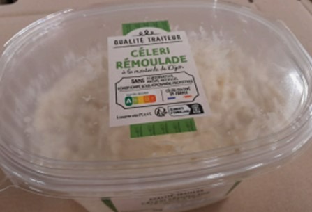 Celeri remoulade fe 1 kg Pas de Marque (fournisseur STB) : photo du produit rappelé le 09/05/2025