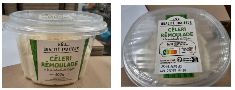 Celeri remoulade fe 400g Qualite Traiteur : photo du produit rappelé le 09/05/2025