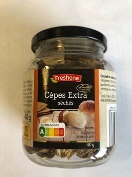 Cèpes extra séchés Freshona : photo du produit rappelé le 30/06/2023
