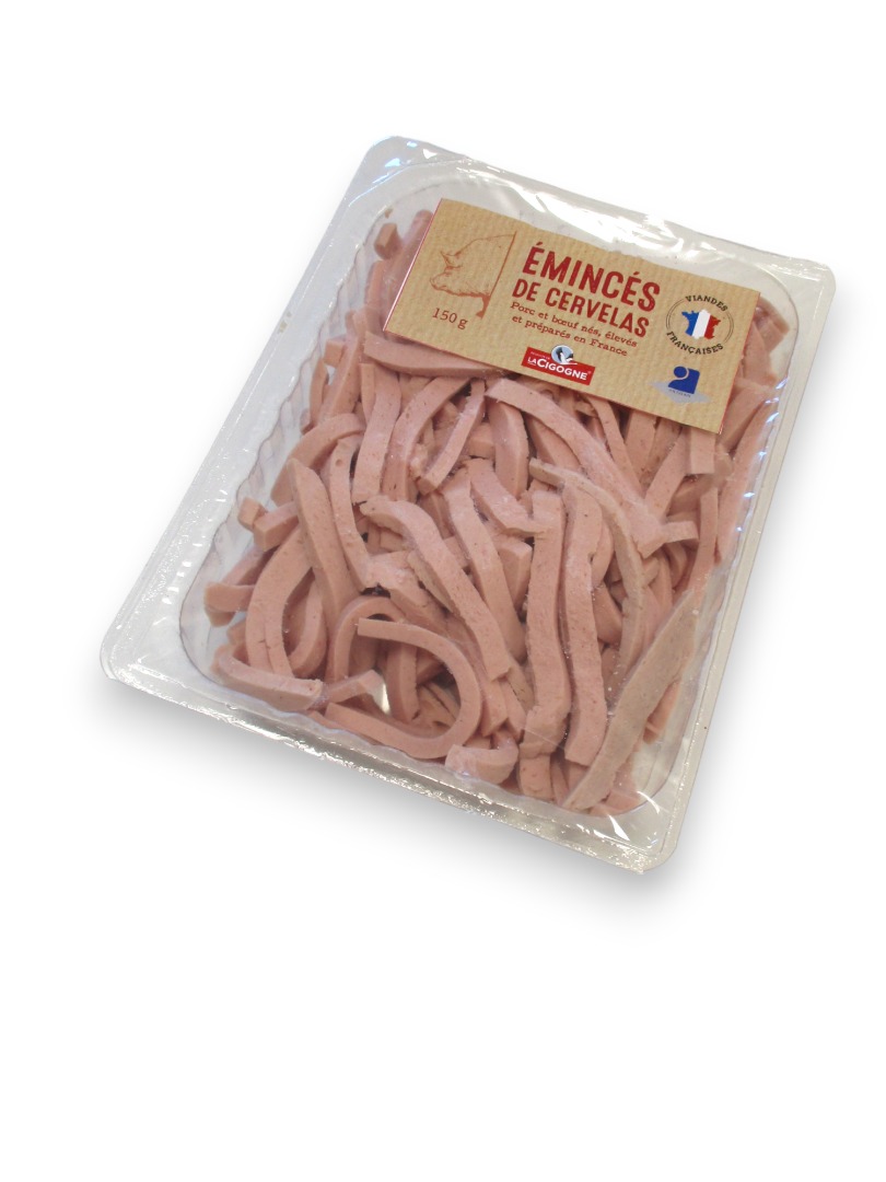 Cervelas émincé pour salade 150g : photo du produit rappelé le 11/06/2025