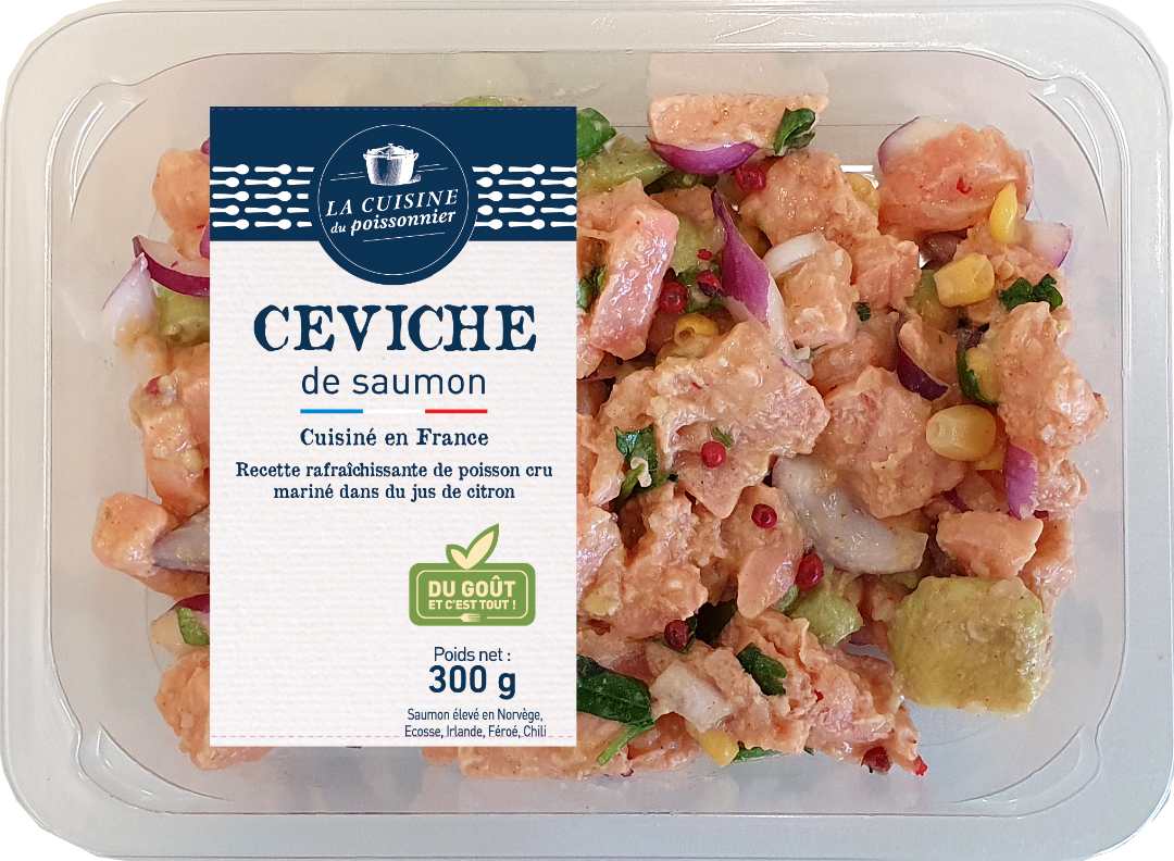 Ceviche de saumon 300g La Cuisine du Poissonnier : photo du produit rappelé le 05/05/2023