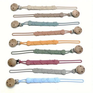 Chaîne de sucette anti-chute en silicone, porte-sucette, ceinture : photo du produit rappelé le 09/12/2024