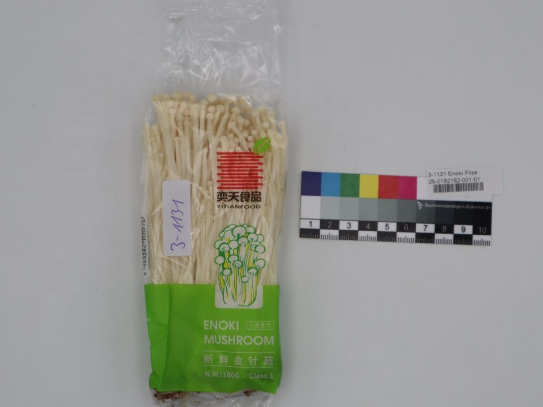 Champignons enoki Ytianfood : photo du produit rappelé le 13/11/2025