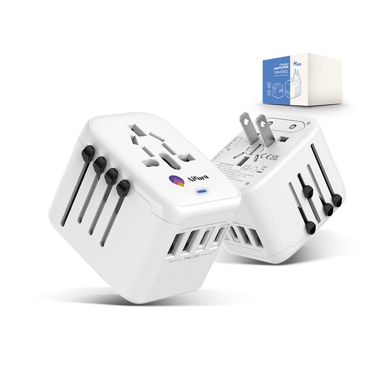 Chargeur adaptateur universel de voyage Pi Design : photo du produit rappelé le 17/02/2025