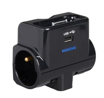 Chargeur triplite iphone + USB Enexo : photo du produit rappelé le 03/09/2021