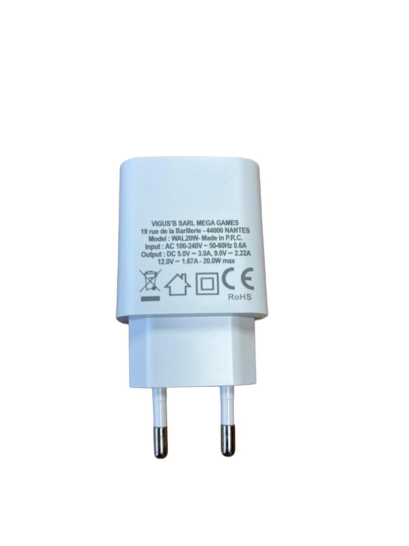 Chargeur type c 20w/3a boite vigus b : photo 4 sur 4 du produit rappelé le 12/02/2026
