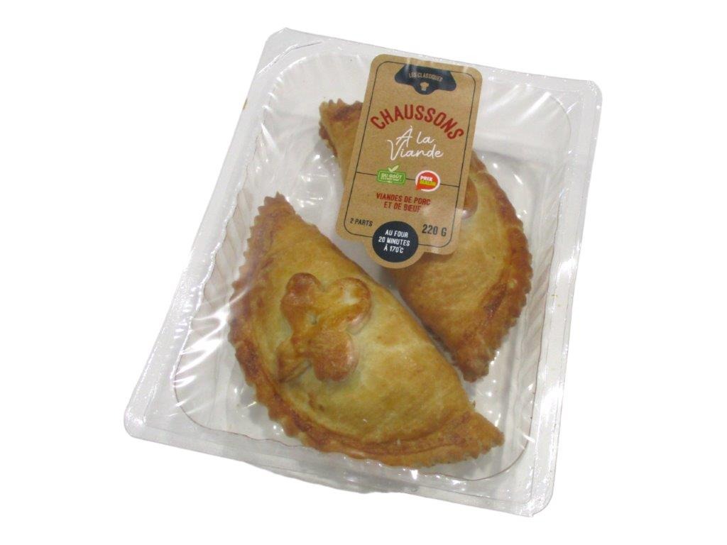 Chausson à la viande (barquette 2x110g) Les Classiques-Prix Malin : photo du produit rappelé le 08/12/2023