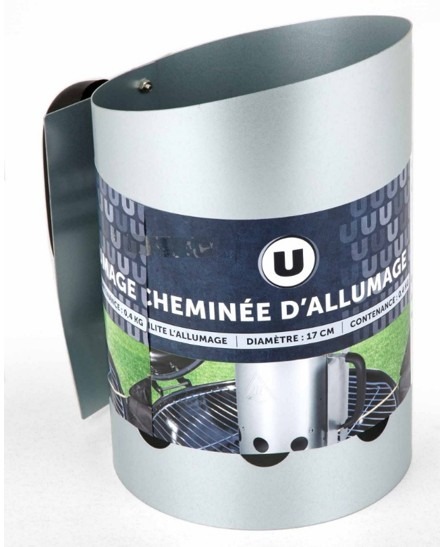 Cheminée d'allumage charbon u de forme biseautée 26,5x17cm : photo du produit rappelé le 11/05/2026
