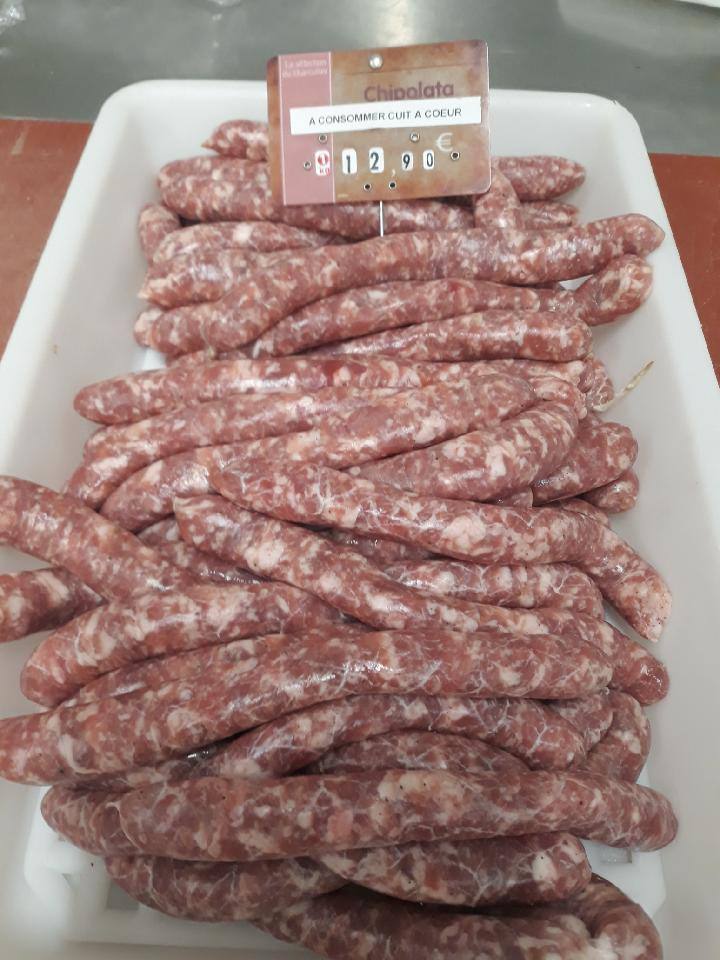 Chipolata Pas de Marque Produit : photo du produit rappelé le 28/03/2024
