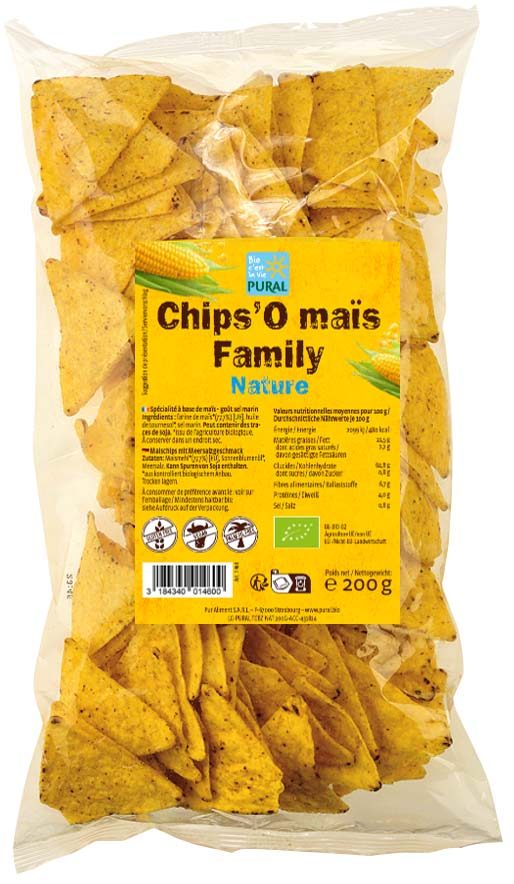 Chips de maïs - chips'o maïs/rolls'o maïs Pural : photo du produit rappelé le 28/07/2022