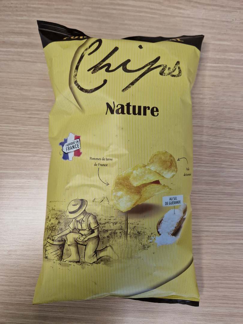 Chips de pommes de terre bio 200g : photo du produit rappelé le 06/05/2026