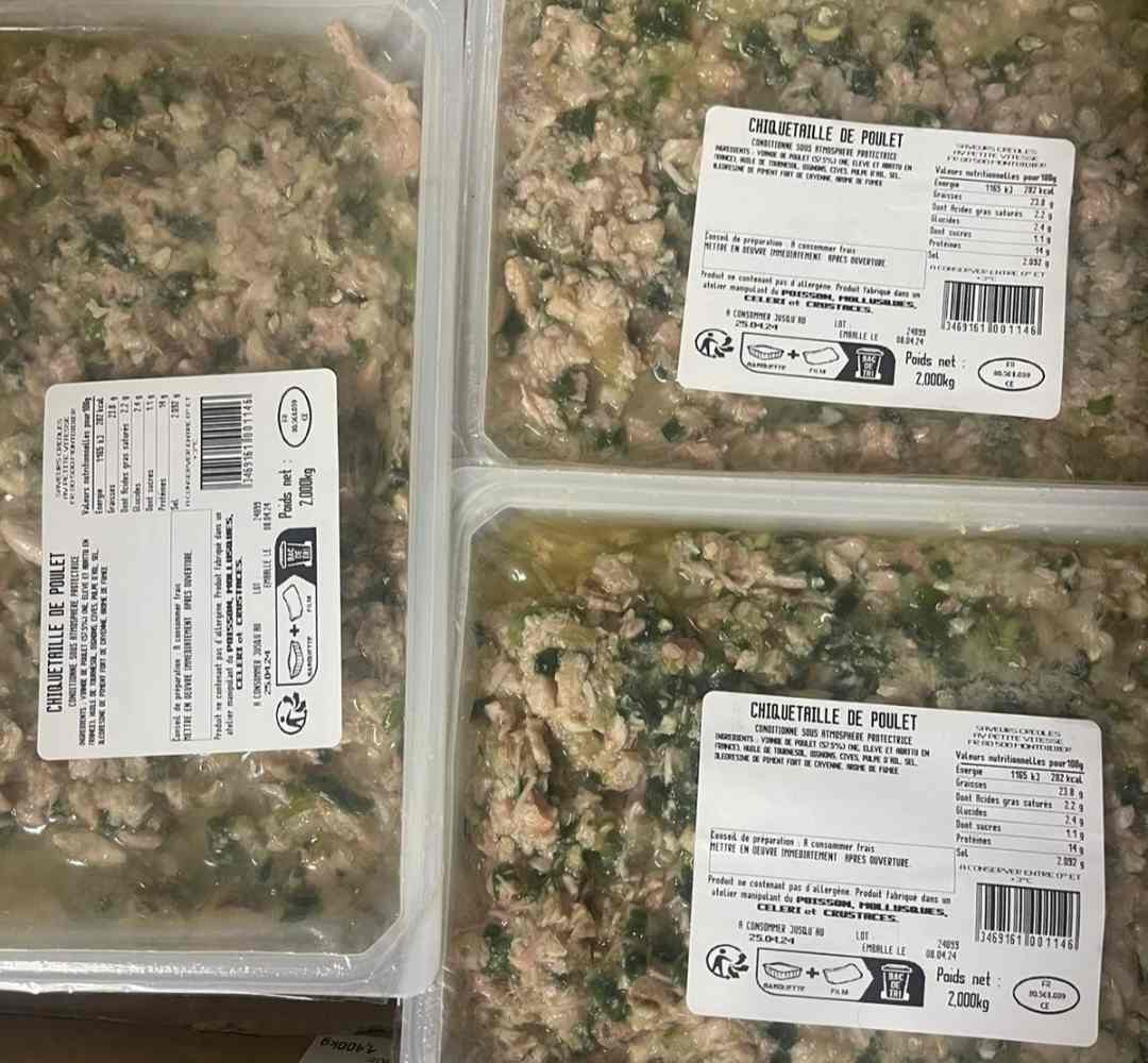 Chiquetaille de poulet : photo du produit rappelé le 13/02/2025