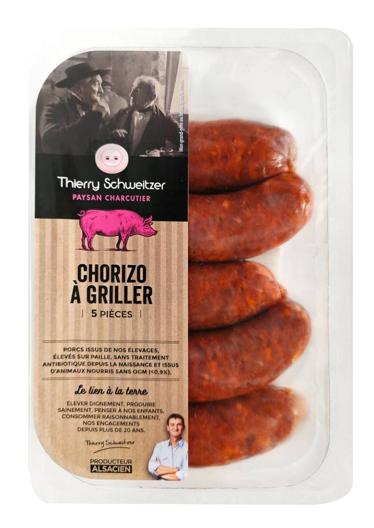 Chorizo à griller Thierry Schweitzer : photo du produit rappelé le 06/08/2024