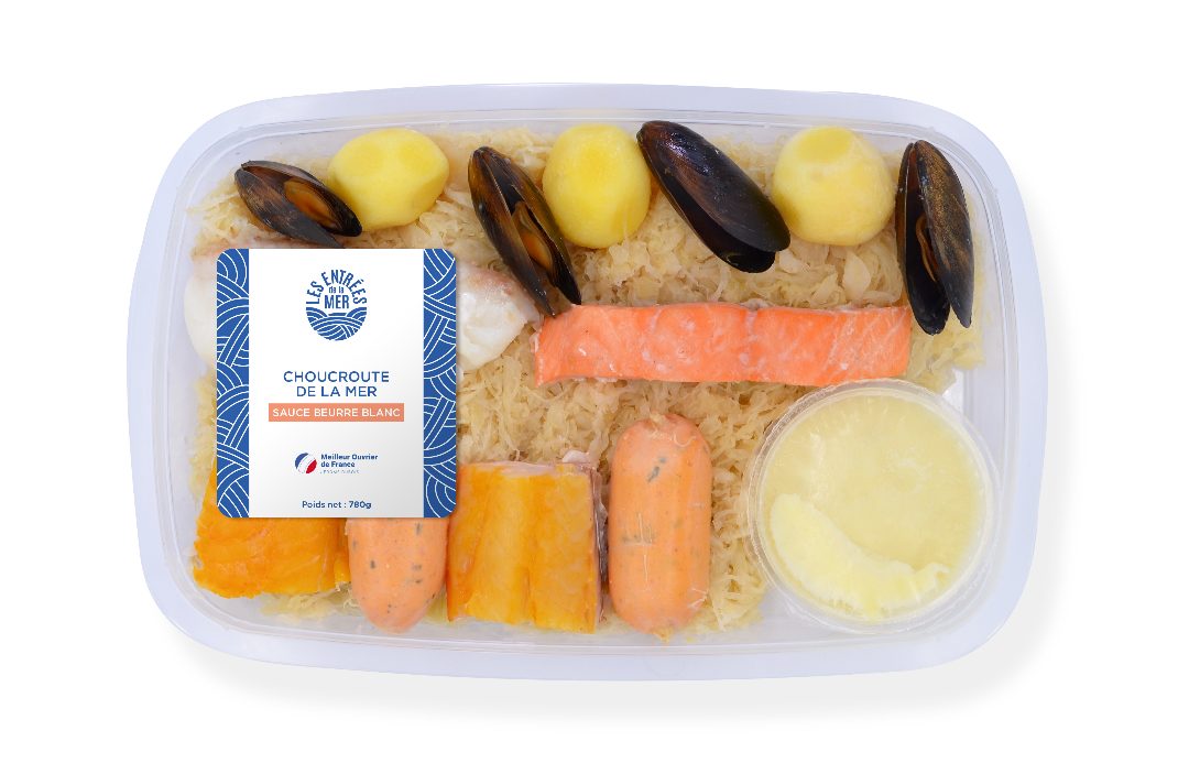 Choucroute de la mer et sa sauce beurre blanc Les Entrées de la Mer : photo du produit rappelé le 03/06/2022