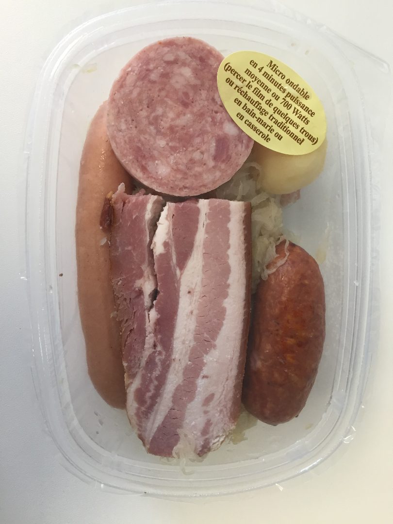 Choucroute garnie 400g Gast : photo du produit rappelé le 23/10/2024