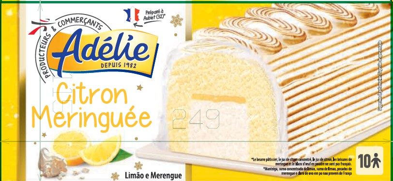 Citron meringuée Adelie : photo du produit rappelé le 11/06/2021