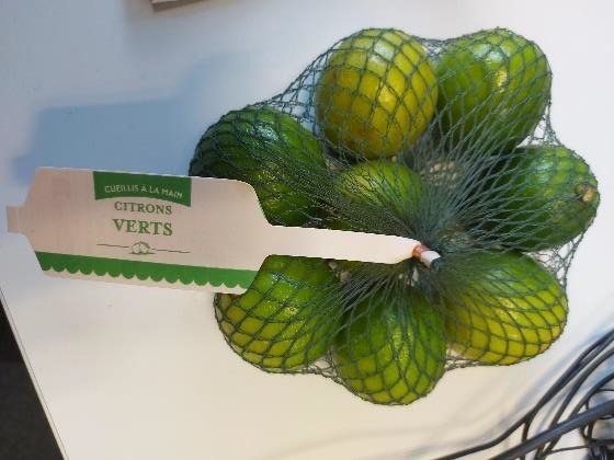 Citron vert 500g : photo du produit rappelé le 14/10/2024