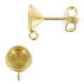 Clous d'oreilles porte-cabochon 1028/1088 6 mm avec anneau : photo du produit rappelé le 06/10/2023